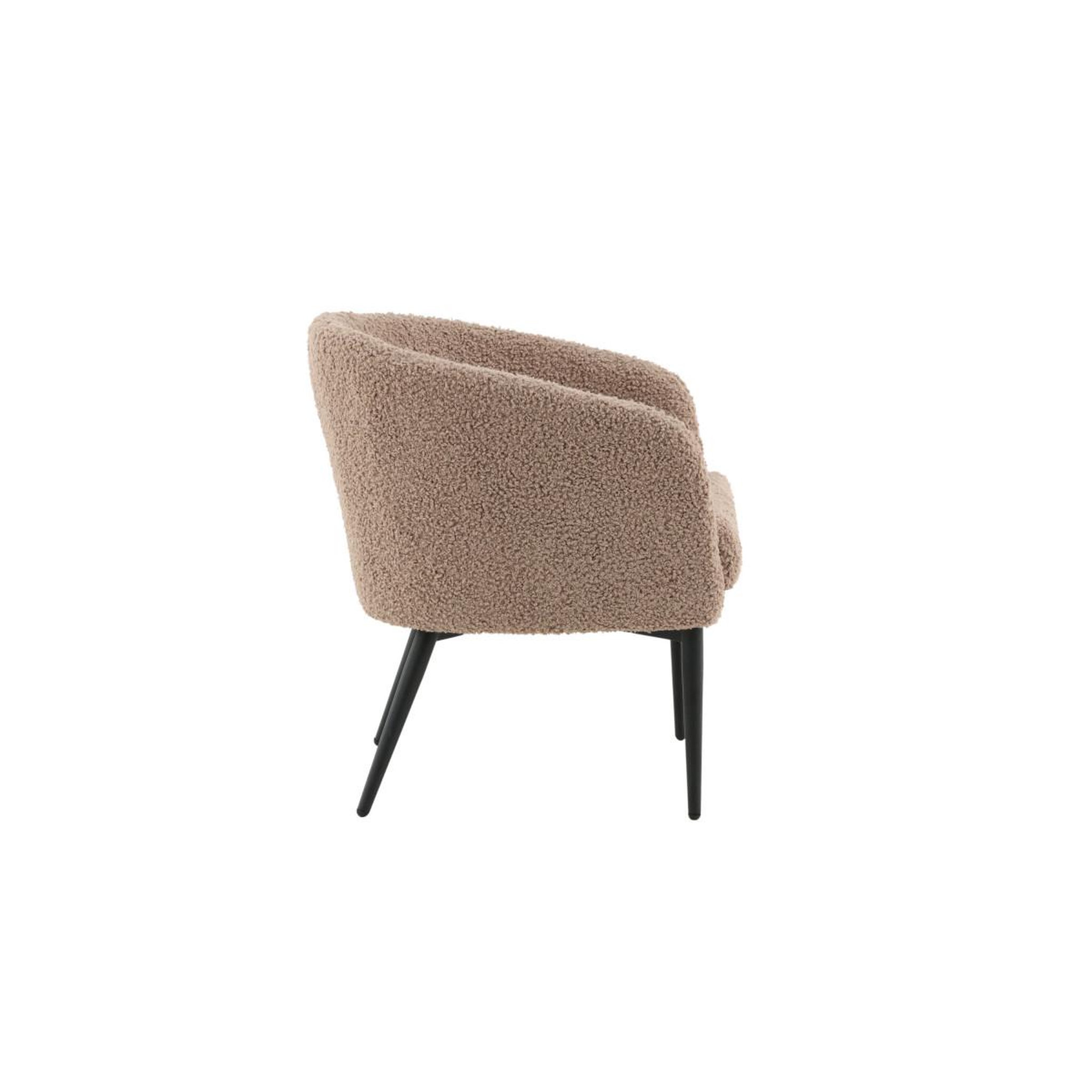 Voir la diapositive 2 : Paris Prix Fauteuil bouclette  fluffy  70cm marron