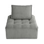 Voir la diapositive 1 : LISA DESIGN Marisol - module d'assise - velours texturé