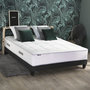 Voir la diapositive 2 : IDLITERIE Ensemble matelas Ressort 7 zones + sommier + oreiller + couette - FABRICATION FRANCAISE