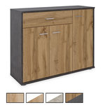 IDIMEX Meuble à chaussures CAMILLE, en mélaminé. Coloris disponibles : Bicolore, Marron, Blanc