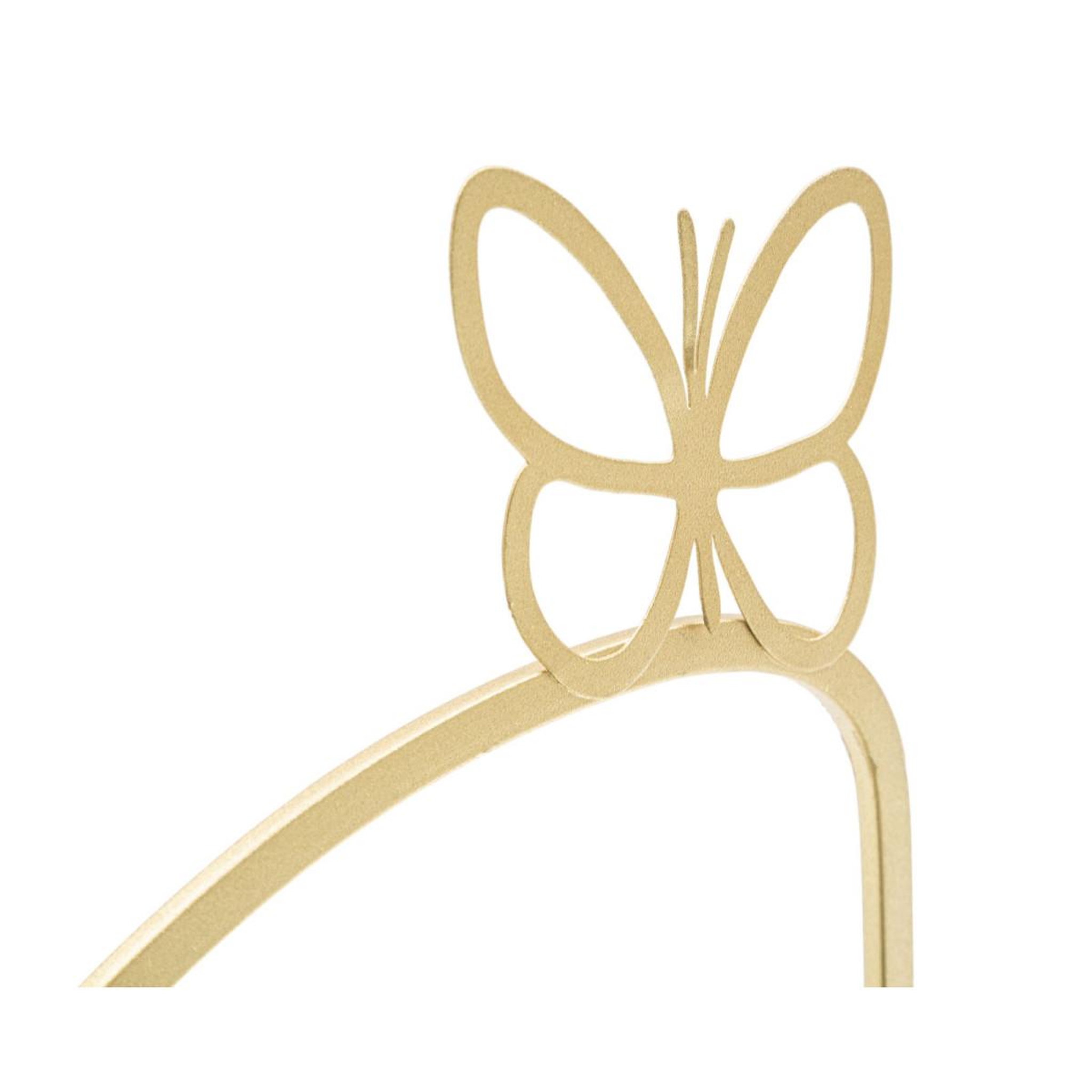 Voir la diapositive 4 : Paris Prix Lot de 2 tables de chevet murales  butterfly  41cm or