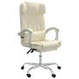 Voir la diapositive 2 : VIDAXL Fauteuil de massage inclinable de bureau Creme Similicuir