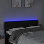 Voir la diapositive 3 : VIDAXL Tete de lit a LED Noir 144x5x78/88 cm Tissu