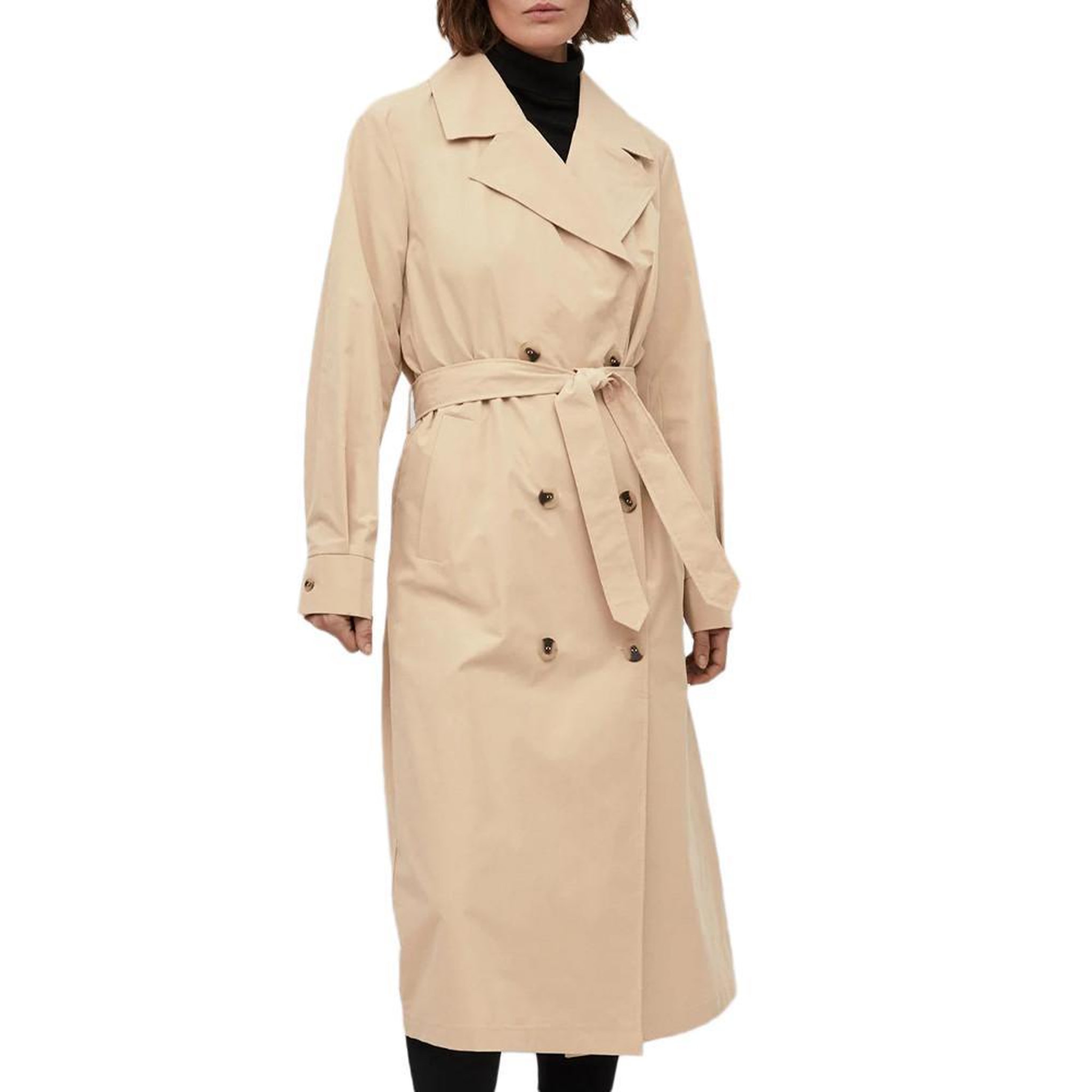 Vila Trench Long Beige Femme Vila Mersin. Coloris disponibles : Beige