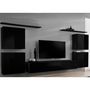 Voir la diapositive 1 : Paris Prix Meuble TV Mural Design  Switch IV  320cm Noir
