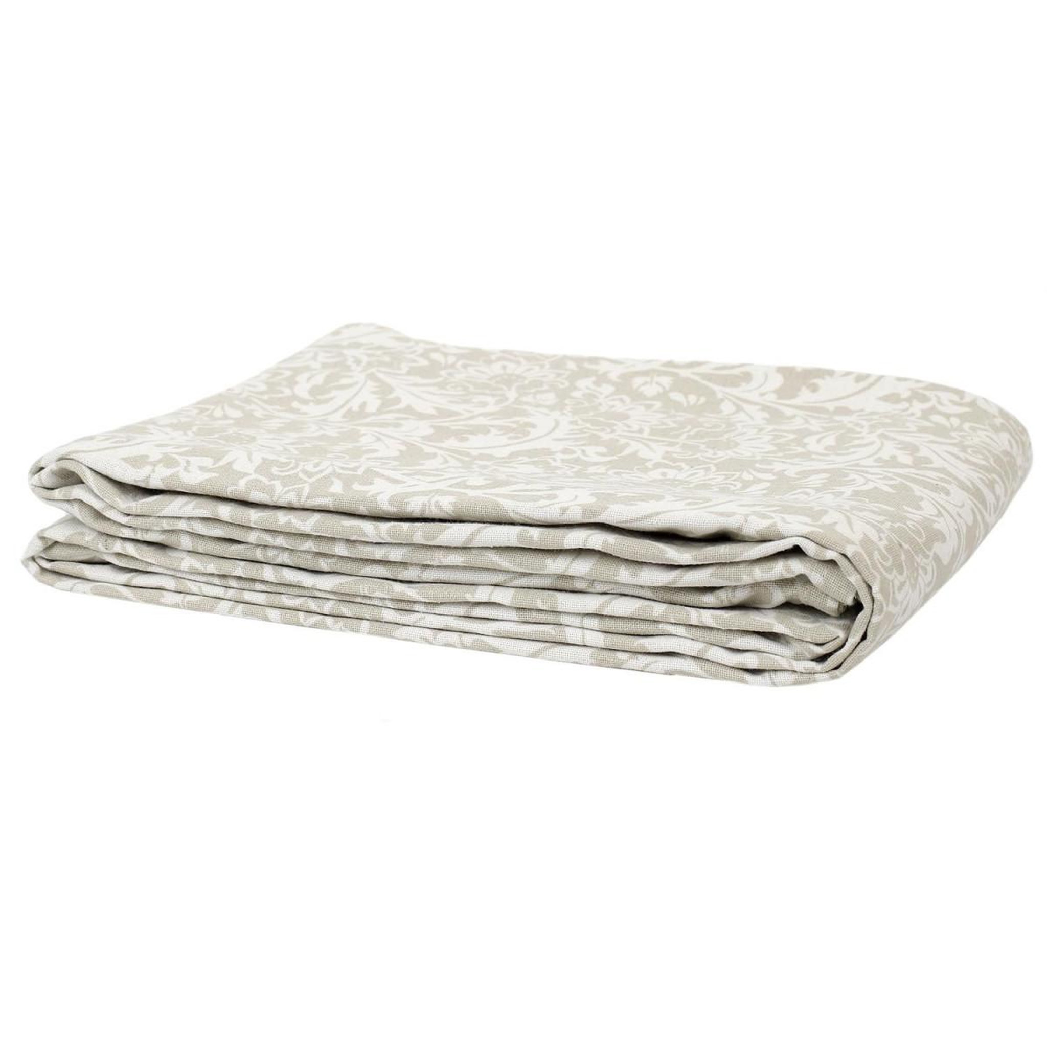 The Home Deco Factory Nappe imprimée  feuillage  140x250cm beige