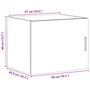 Voir la diapositive 6 : VIDAXL Armoire murale blanc 50x42,5x40 cm bois d'ingenierie