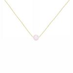 L'ATELIER D'AZUR Collier Or Jaune et Perle Rose