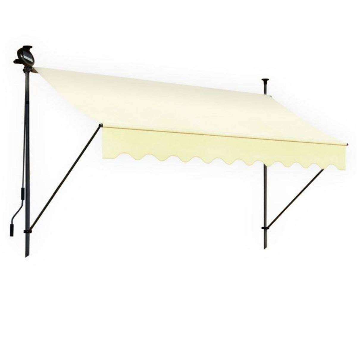 BLUMIE Store banne 350x150 cm avec éclairage led et manivelle