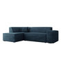 Voir la diapositive 4 : BEST MOBILIER Duchamp - canapé d'angle gauche - 5 places - en velours côtelé