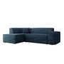 Voir la diapositive 4 : BEST MOBILIER Duchamp - canapé d'angle gauche - 5 places - en velours côtelé