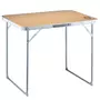 O'Camp Table de camping pliable 4 places - O'Camp - Forme valise - Dimensions : 80 x 60 x 70 cm