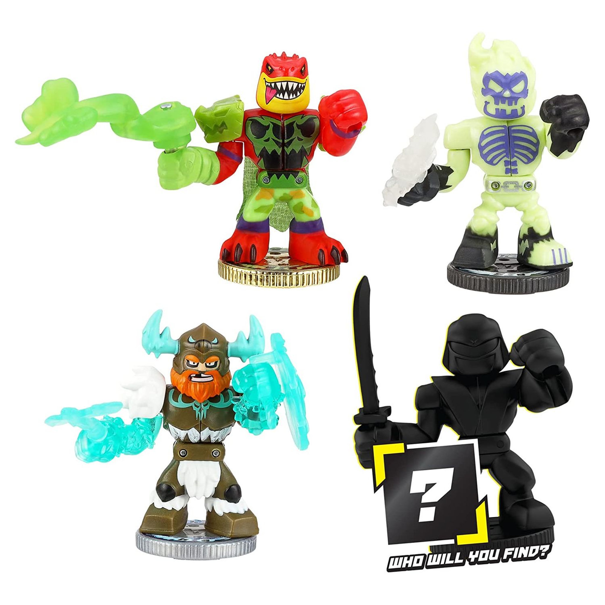 Voir la diapositive 2 : MOOSE TOYS Pack 4 Figurines Warrior Akedo PowerStorm A