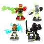 MOOSE TOYS Pack 4 Figurines Warrior Akedo PowerStorm A