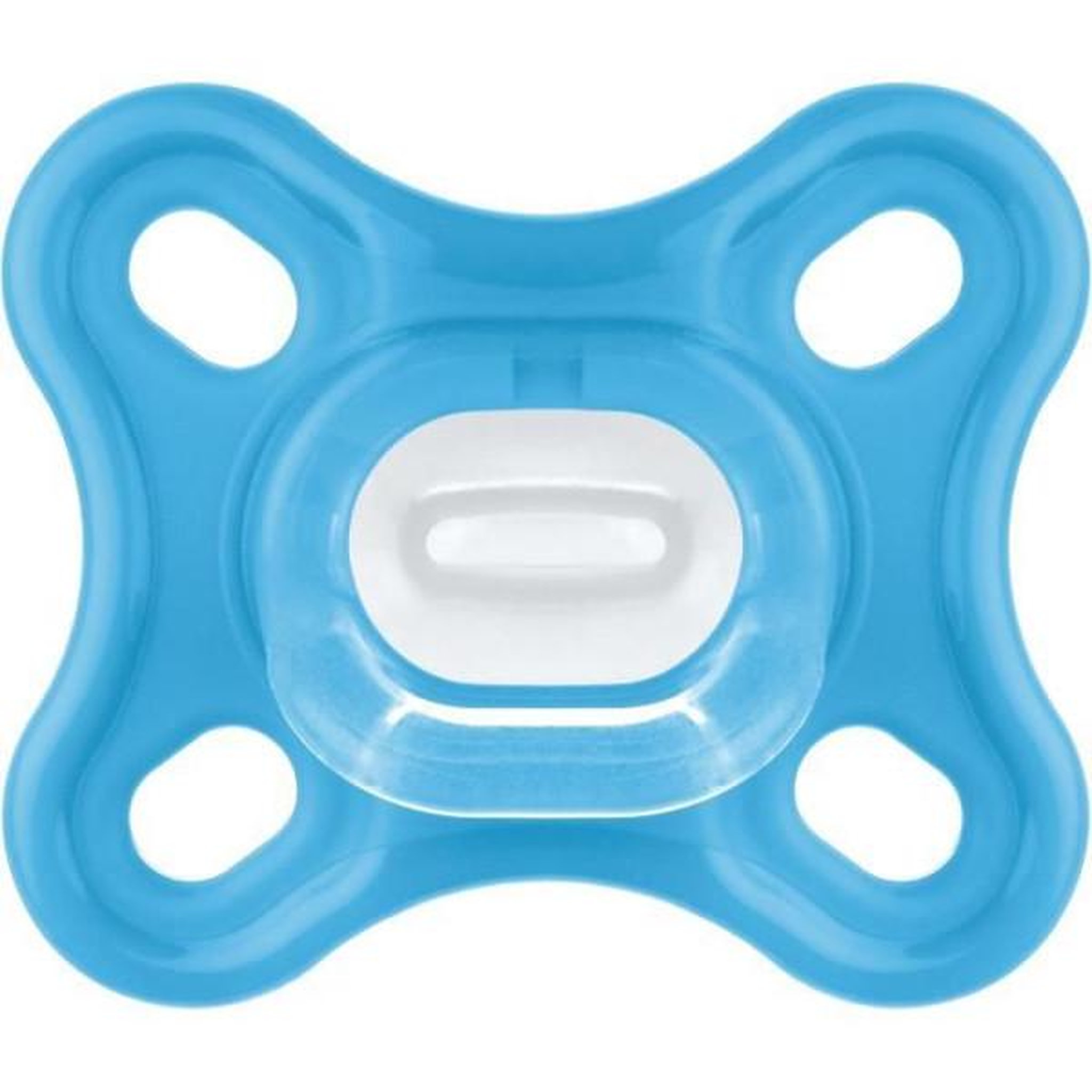 Voir la diapositive 2 : MAM Sucette Physiologique MAM - Lot de 2 - Silicone Souple et Doux - Bleu/Vert
