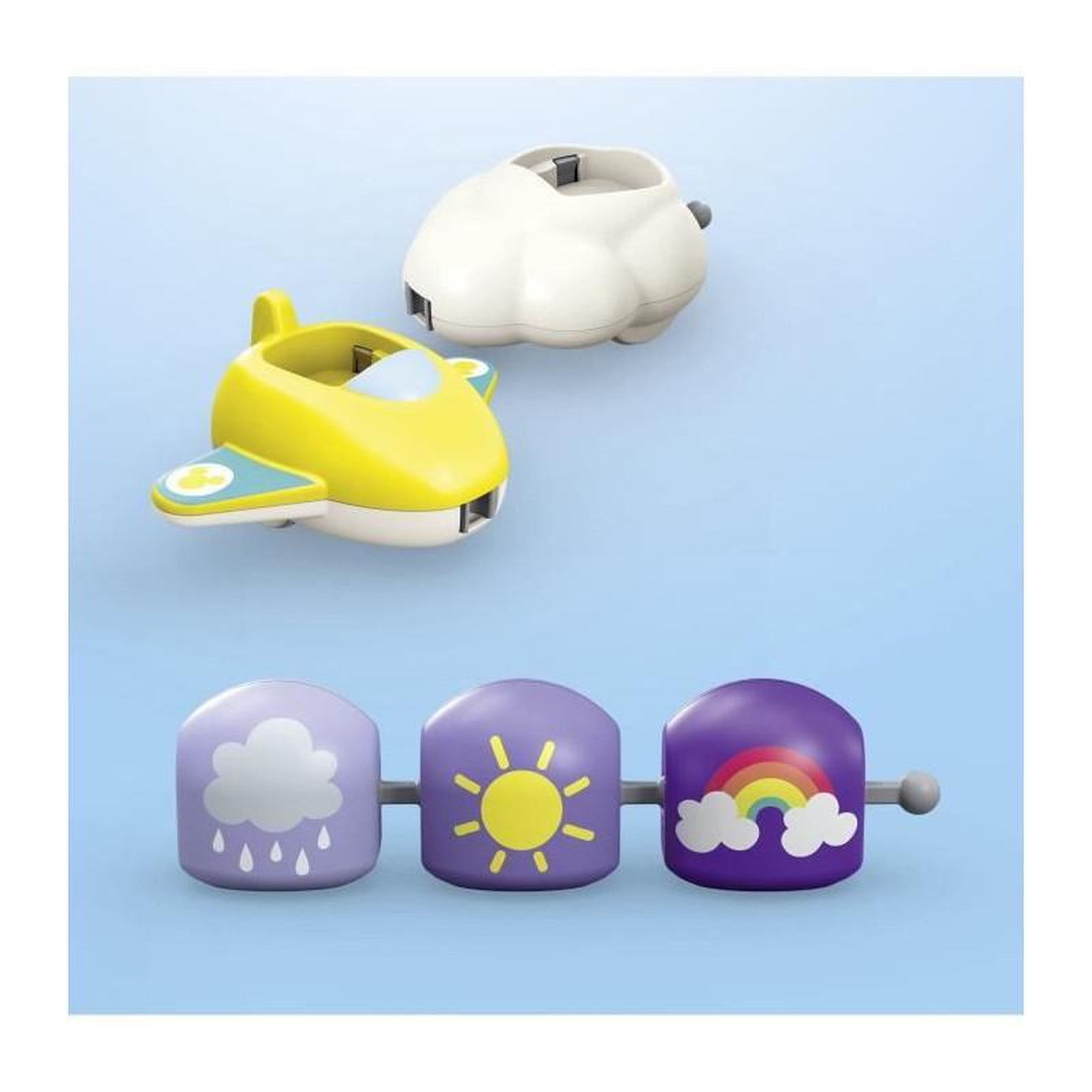 Voir la diapositive 6 : PLAYMOBIL PLAYMOBIL 71697 Train des nuages de Mickey et Minnie - Disney - Comprend Minnie, Mickey et un avion-train-nuage - Des 1 an