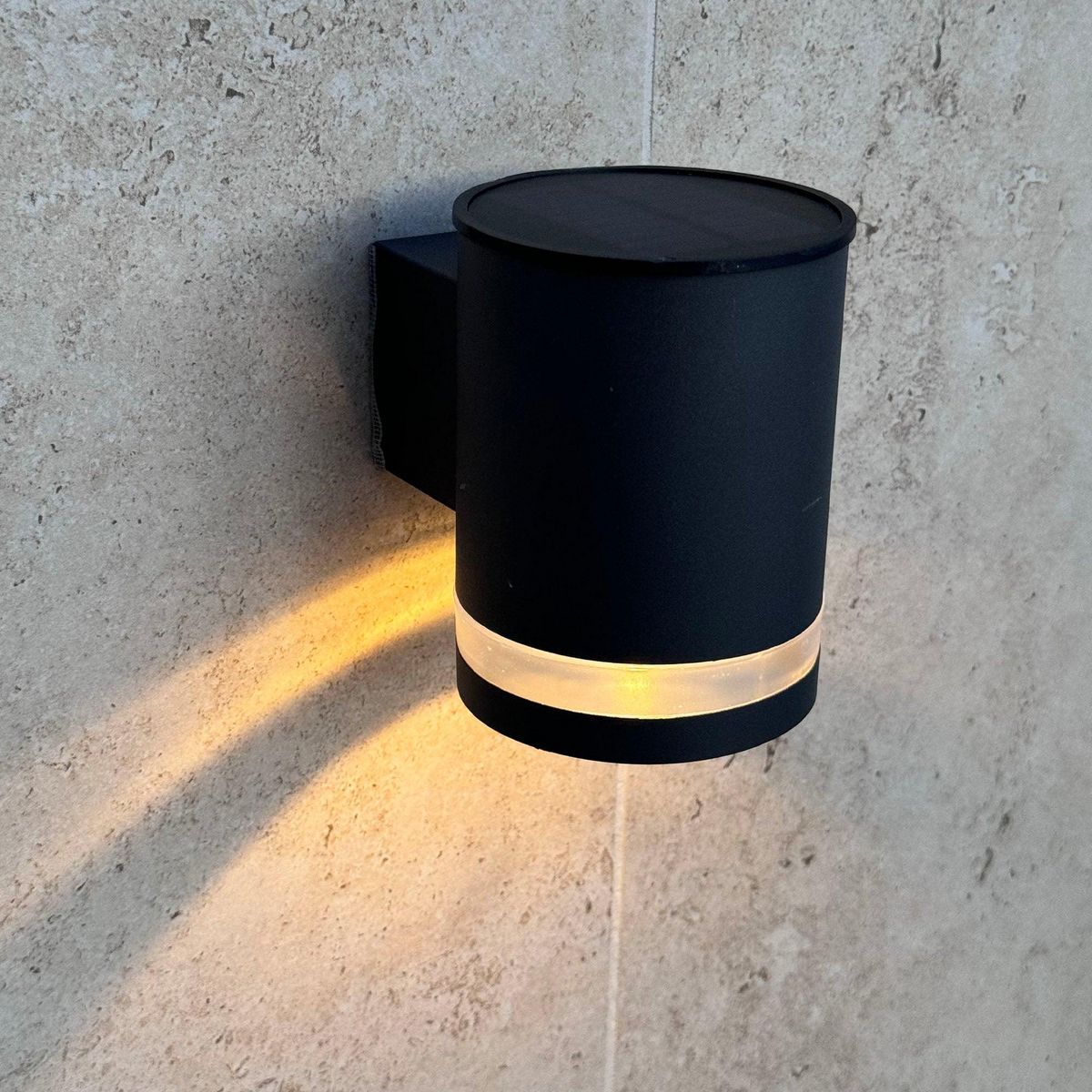 Lumisky 2 appliques murales solaires HELIO Noir ABS H11,5cm