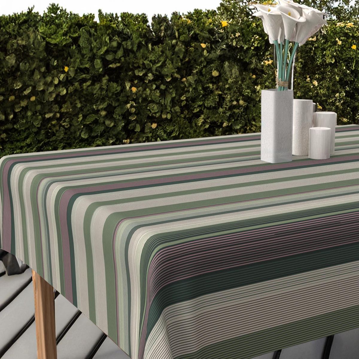 SOLEIL D'OCRE Nappe imprimée anti-tâches BAYADERES, par Soleil d'Ocre