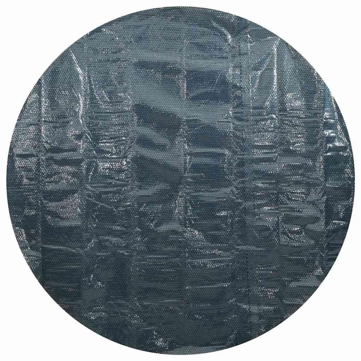 VIDAXL Film solaire de piscine flottant PE 417 cm Noir et bleu