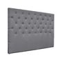 Voir la diapositive 2 : Habitat et Jardin Tête de lit capitonnée  Déco  - 189 cm - Gris - En tissu