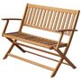 Voir la diapositive 1 : VIDAXL Banc de jardin 120 cm Bois d'acacia solide