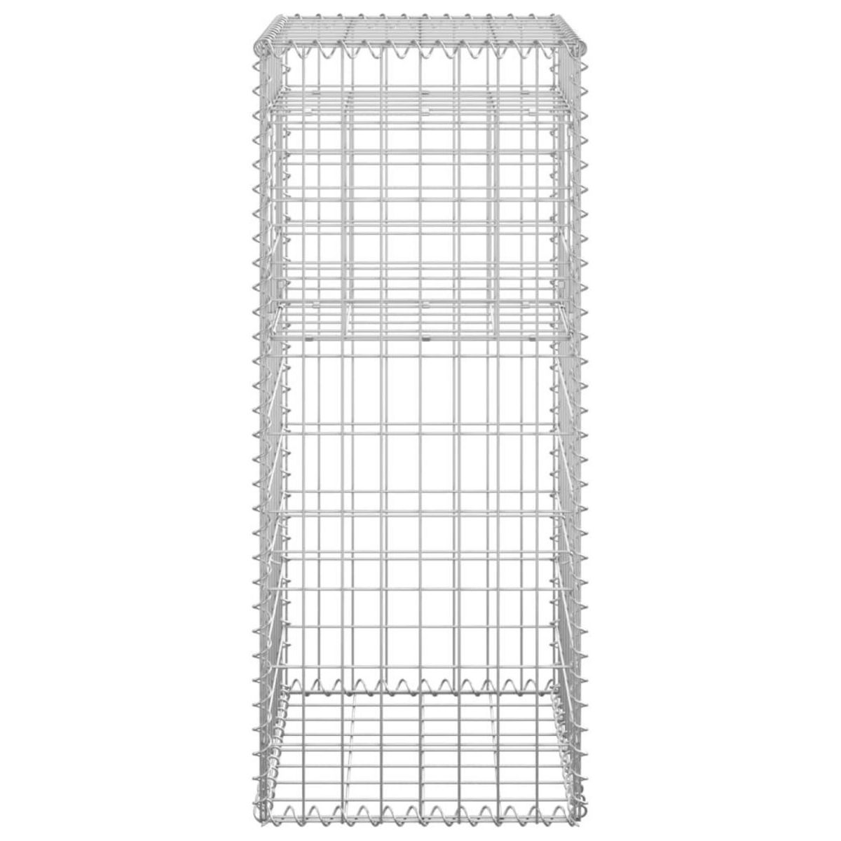 VIDAXL Poteau a panier de gabion 40x40x100 cm Fer