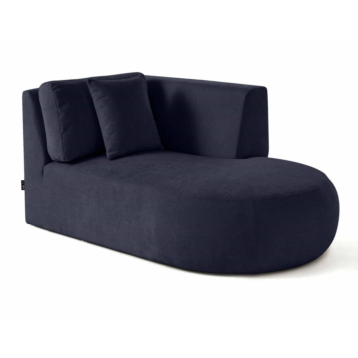 LISA DESIGN Santorini - module d'assise méridienne droit - en tissu texturé