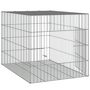 Voir la diapositive 4 : VIDAXL Cage a lapin 78x54x54 cm Fer galvanise