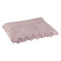 Voir la diapositive 1 : Paris Prix Nappe Déco en Coton  Dentelle  130x180cm Rose Mauve
