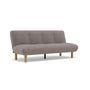 Voir la diapositive 2 : BEST MOBILIER Soan - banquette 2 places convertible clic-clac en velours texturé