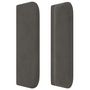 Voir la diapositive 4 : VIDAXL Tete de lit avec oreilles Gris fonce 83x16x78/88 cm Velours