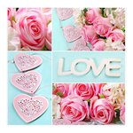 Paris Prix Lot de 20 Serviettes en Papier  Romantique  33x33cm Bleu