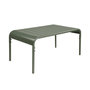 Voir la diapositive 1 : SWEEEK Table basse de jardin rectangulaire acier 90cm kaki - Amélia