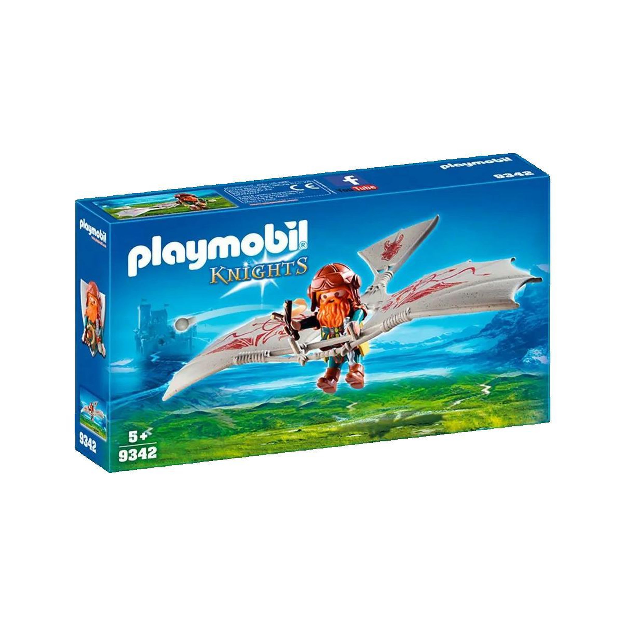 PLAYMOBIL Jouet Playmobil Nain avec Deltaplane Playmobil 9342