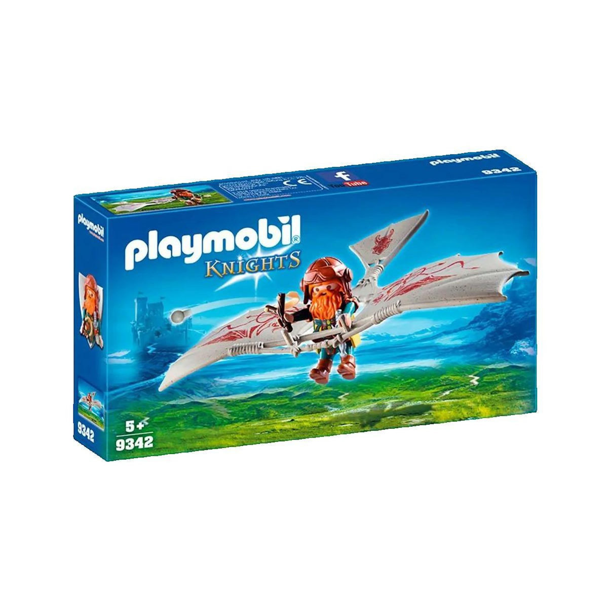 PLAYMOBIL Jouet Playmobil Nain avec Deltaplane Playmobil 9342