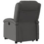 Voir la diapositive 5 : VIDAXL Fauteuil inclinable de massage electrique gris cuir veritable