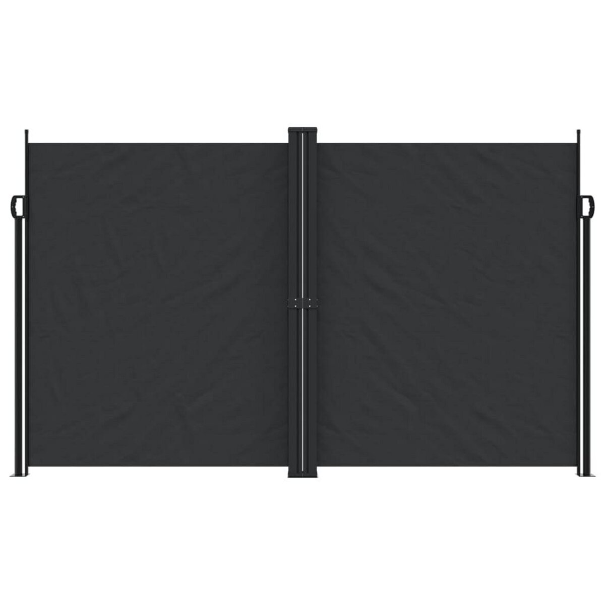 VIDAXL Auvent lateral retractable noir 200x600 cm