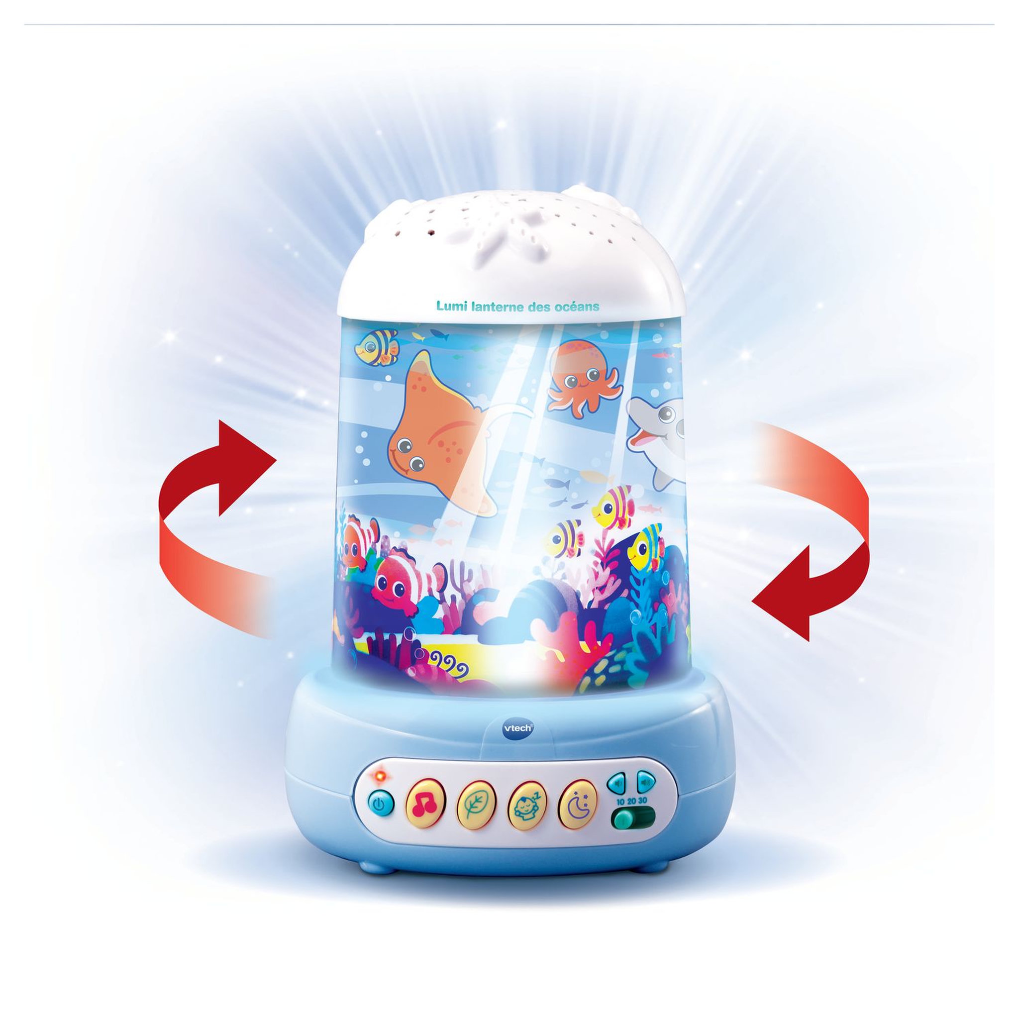 Voir la diapositive 1 : VTECH Veilleuse lumineuse Lumi Lanterne des océans