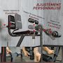 Voir la diapositive 5 : HOMCOM Leg press machine - Leg Curl - presse à mollets - entièrement réglable - max. 120 Kg