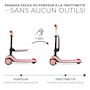 Voir la diapositive 4 : KINDERKRAFT Trottinette enfant pliante avec siege et roues lumineuses
