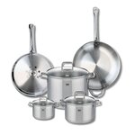 ELO Ensemble de 2 Poêles de cuisson 28 et 32 cm et 3 faitouts 14, 20 et 26 cm Elo Profi Citrin