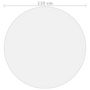 Voir la diapositive 5 : VIDAXL Protecteur de table transparent Ø 110 cm 1,6 mm PVC