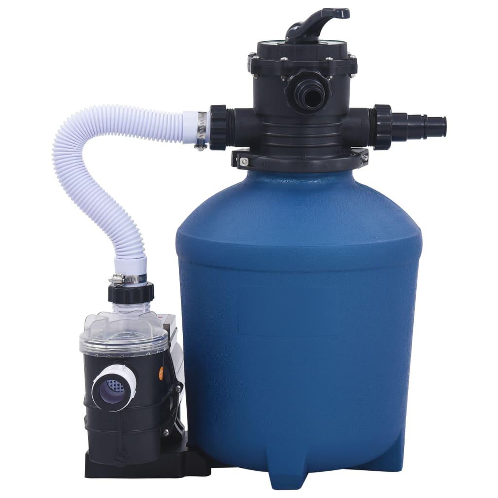 Voir la diapositive 2 : VIDAXL Pompe filtrante a sable avec minuterie 530 w 10980 l/h