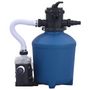 Voir la diapositive 2 : VIDAXL Pompe filtrante a sable avec minuterie 530 W 10980 L/h