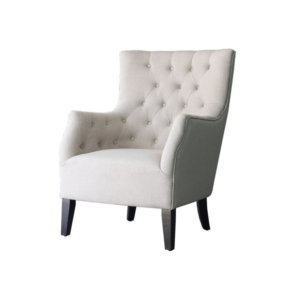 Fauteuil relax chaise longue en tissu style scandinave Couleur beige  Meubles Cosy