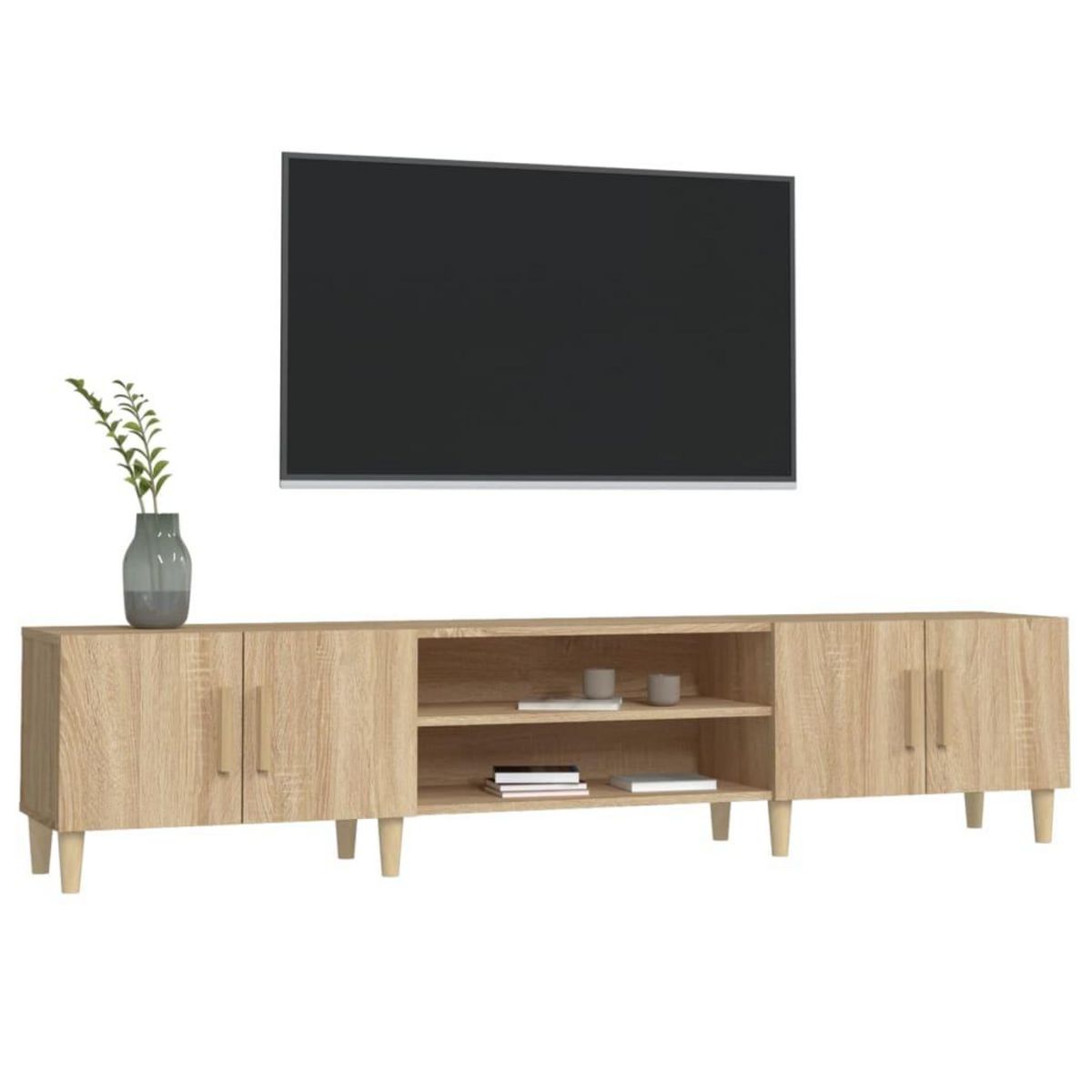 VIDAXL Meubles TV chene sonoma 180x31,5x40 cm bois d'ingenierie