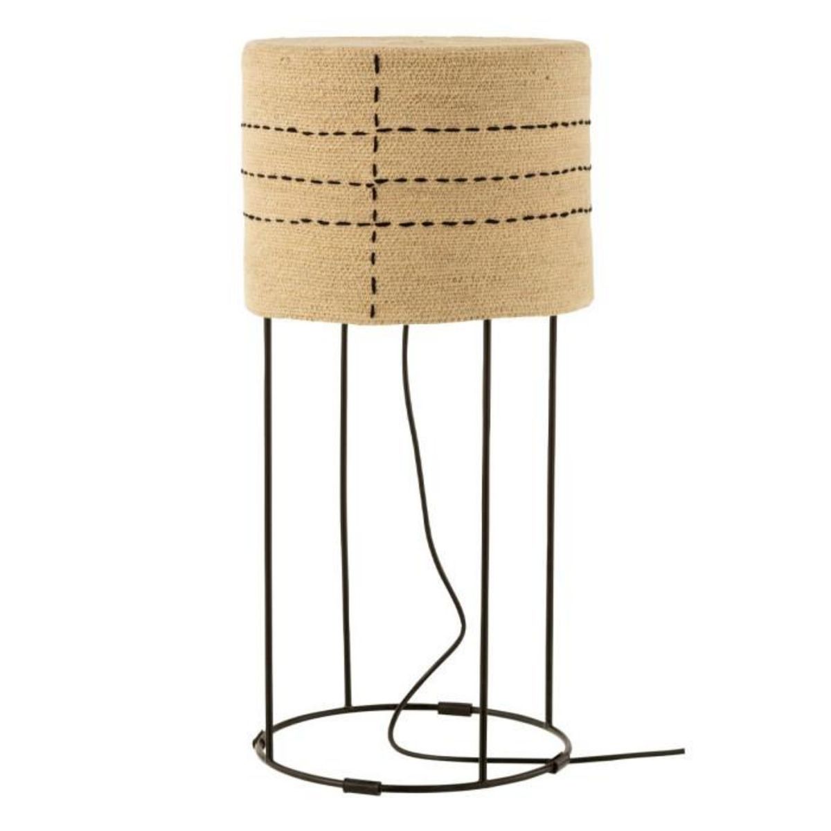 Paris Prix Lampe à Poser  Lignes de Pointillés  66cm Naturel