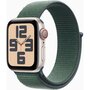 Voir la diapositive 1 : APPLE Montre connectée SE 44mm Lumière Stellaire/Vert Loop