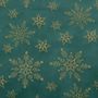 Voir la diapositive 2 : ATMOSPHERA Chemin de table de Noël flocon effet velours - Vert et doré