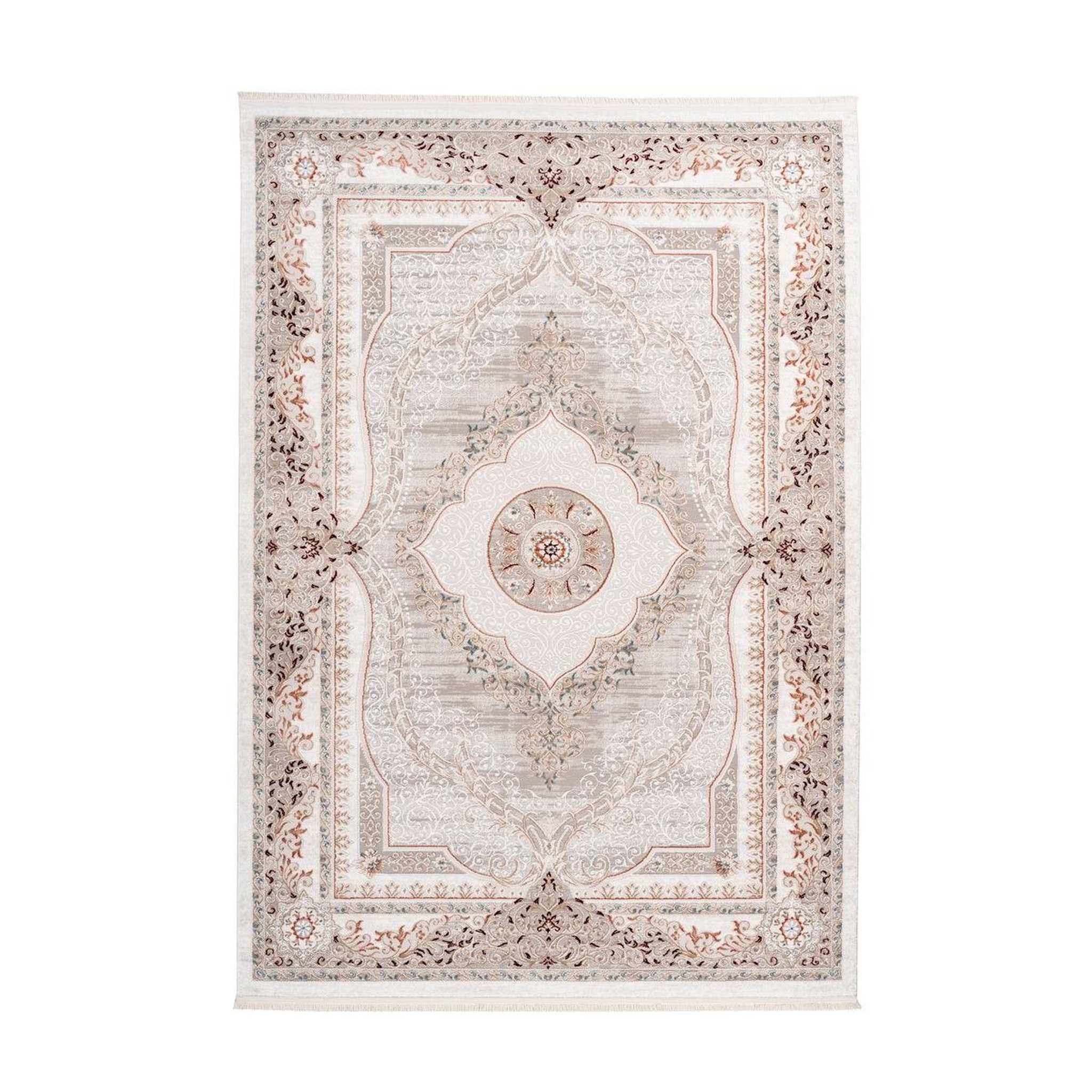 Voir la diapositive 1 : Paris Prix Tapis Vintage à Franges  Akropolis V  Gris & Rose